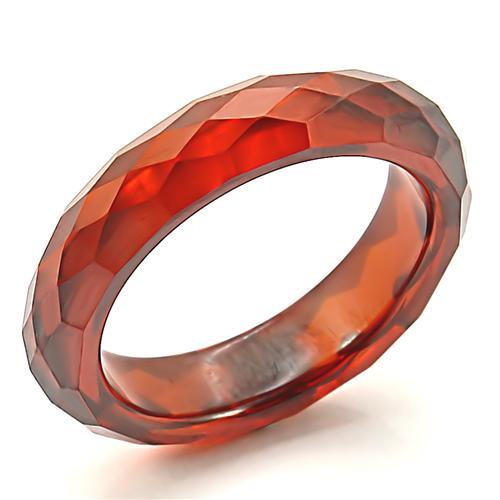 JCES070 Stone Ring with AAA Grade CZ  in Garnet